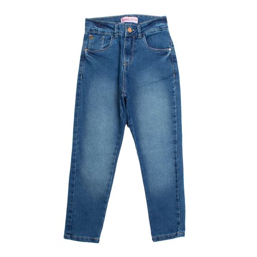 Calça Jeans Infantil Oznes Mom Azul
