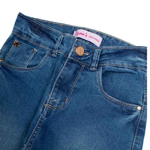 Calça Jeans Infantil Oznes Mom Azul
