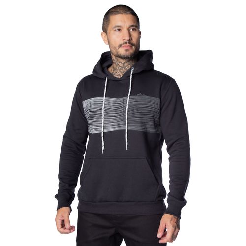Moletom Masculino Dixie Canguru Preto