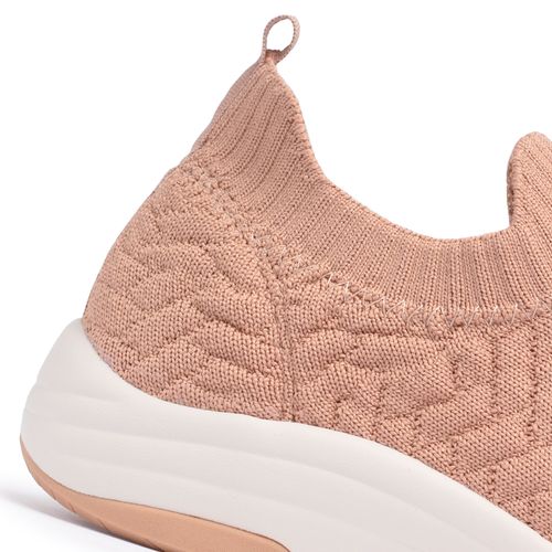 Tênis Feminino Modare Knit Slip On Caramelo