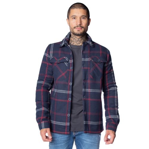 Jaqueta Masculina Dixie Xadrez Marinho/vermelho