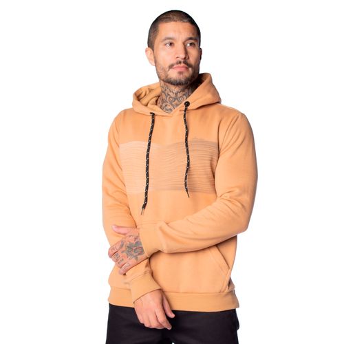 Moletom Masculino Dixie Canguru Caramelo