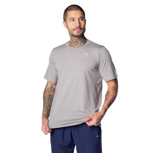 Camiseta Masculina Puma Performance Heather Cinza