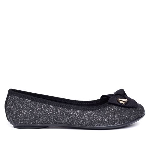 Sapartilha Infantil Molekinha Glitter com Laço Preto