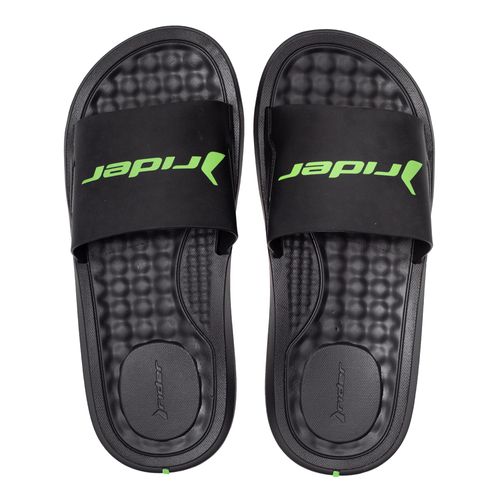 Chinelo Slide Masculino Rider Step Preto/verde