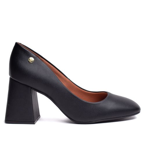 Sapato Feminino Vizzano Salto Bico Quadrado Preto