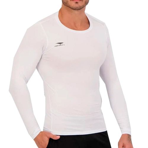 Camiseta Térmica Unissex Penalty Skin Manga Longa Branco