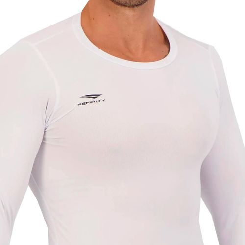 Camiseta Térmica Unissex Penalty Skin Manga Longa Branco