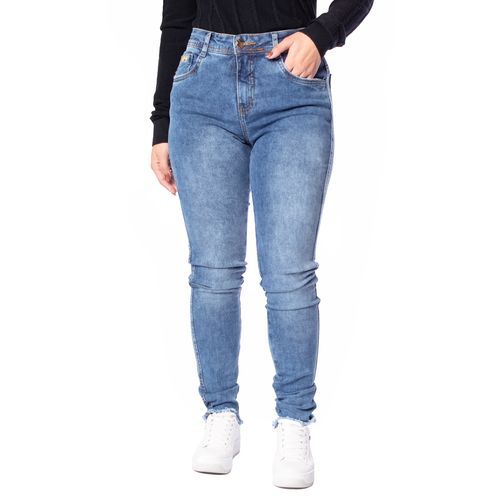 Calça Jeans Feminina Pitt Skinny Push Up Azul