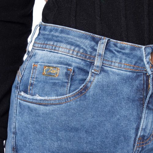 Calça Jeans Feminina Pitt Skinny Push Up Azul