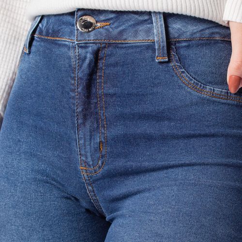 Calça Jeans Feminina Max Denim Skinny My Size Azul