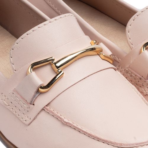 Mocassim Feminino Bottero em Couro Nude