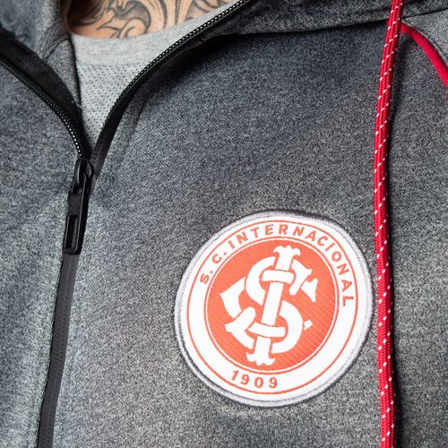 Jaqueta Masculina Legengd Internacional com Capuz Cinza