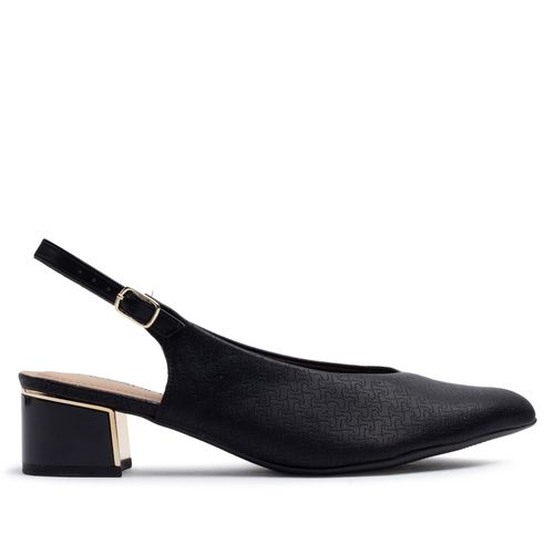 Sapato Feminino Piccadilly Casual Slingback Preto