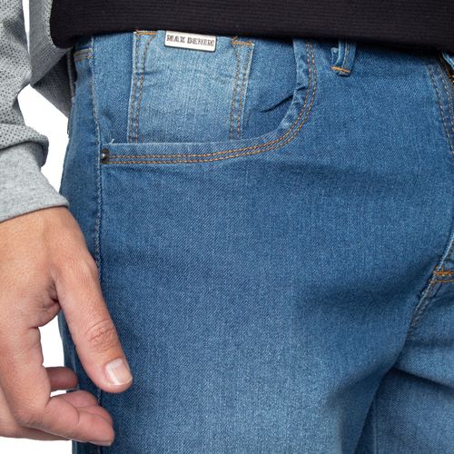 Calça Jeans Masculina Max Denim Slim Azul