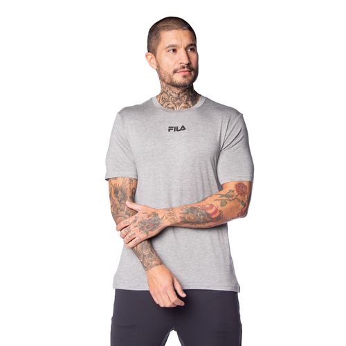 Camiseta Masculina Fila Comfort Logo II Cinza