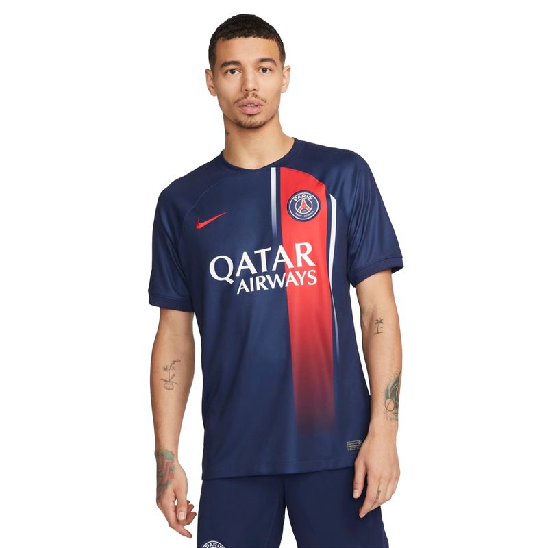 Camisa Masculina Nike Paris Saint Germain Home 23/24 Marinho