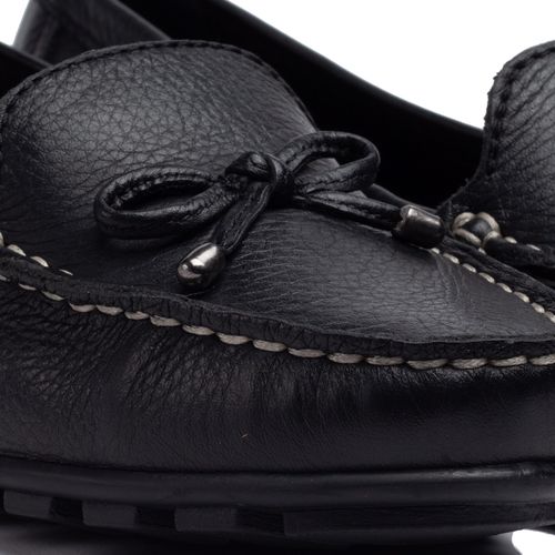 Mocassim Feminino Bottero em Couro Preto