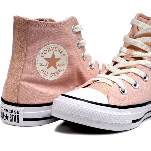 Tênis Feminino Converse Chuck Taylor All Star Hi Rosa Claro