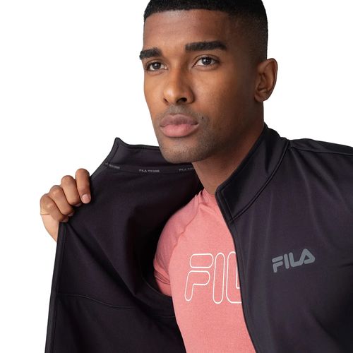 Jaqueta Masculina Fila Performa Slim Zip Preto