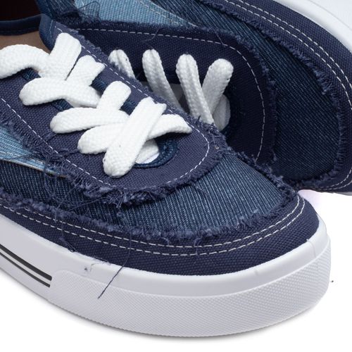 Tênis Feminino Moleca Desfiado Jeans Marinho