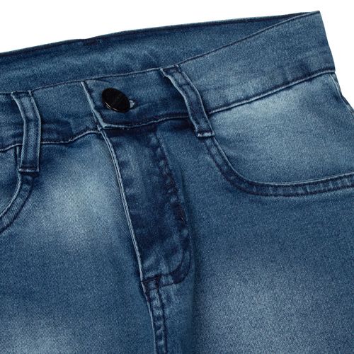 Calça Jeans Infantil Trajadinhos Menino Slim Azul