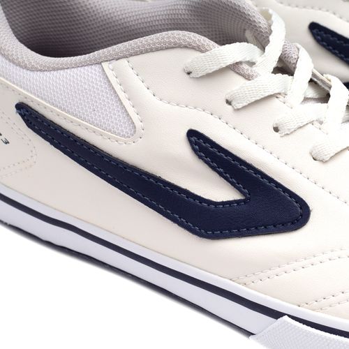 Chuteira Futsal Masculino Topper Dominator 3 In Branco/Marinho