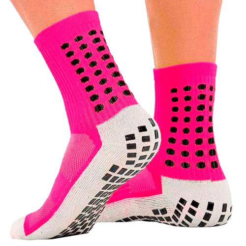 Meia de Futebol ProSocks Grip Futebol Rosa/amarelo