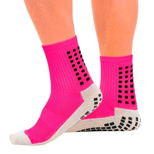 Meia de Futebol ProSocks Grip Futebol Rosa/amarelo
