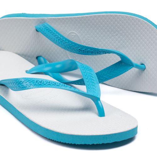 Chinelo Unissex Havaianas Tradicional Branco/azul