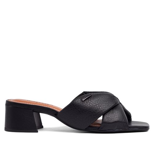 Tamanco Feminino Bottero Couro Tiras Preto