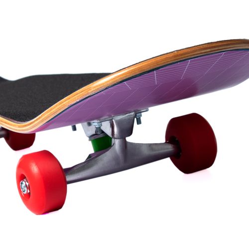 Skate Creme Montado Fam Iniciante Lilás