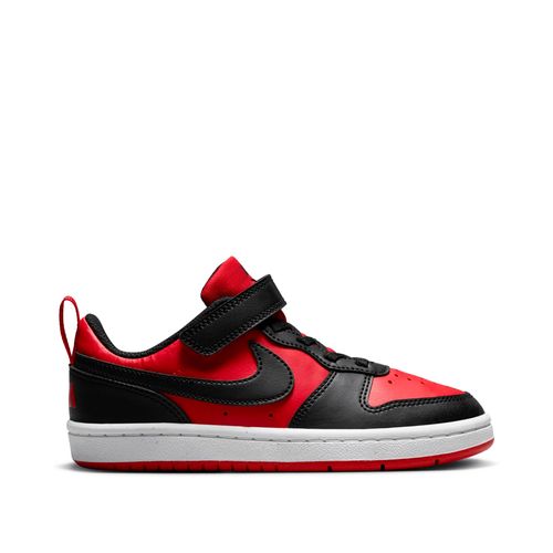 Tênis Infantil Nike Court Borough Low Recraft PS Preto/vermelho