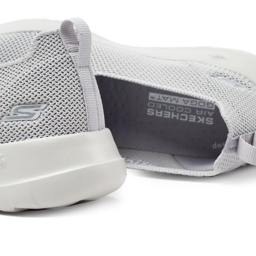 Tênis Feminino Skechers GOwalk Joy Sensational Day Cinza Claro