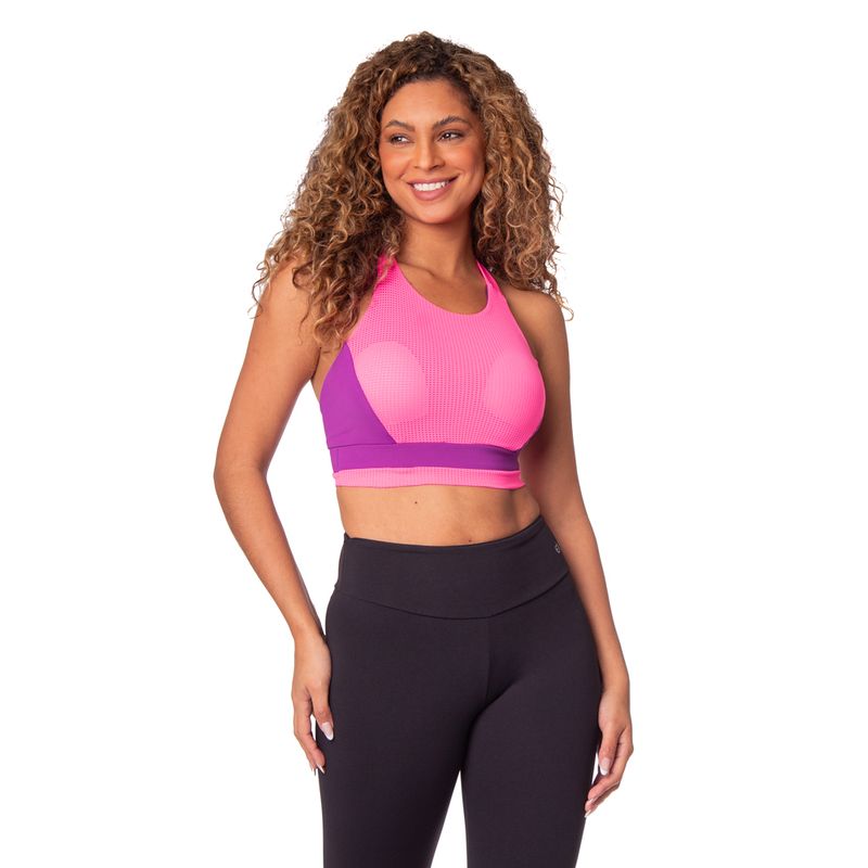 Top Yoga Nike - Roxo - Top Mulher