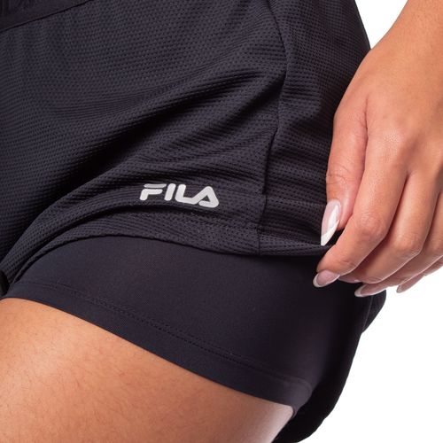 Short Feminino Fila Flow Elastic Preto/branco