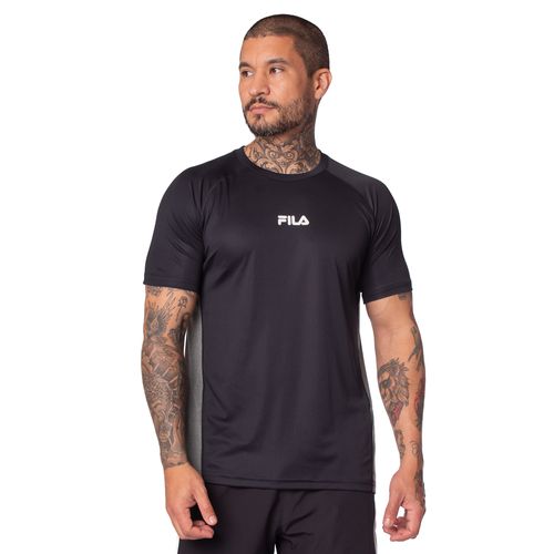 Camiseta Masculina Fila Blend Mix Preto/cinza