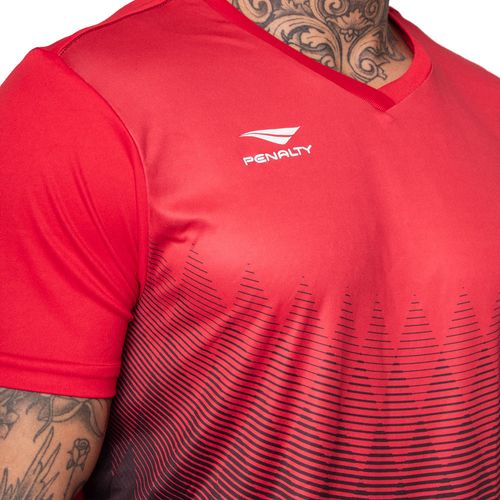 Camiseta Masculina Penalty Prisma Vermelho/preto