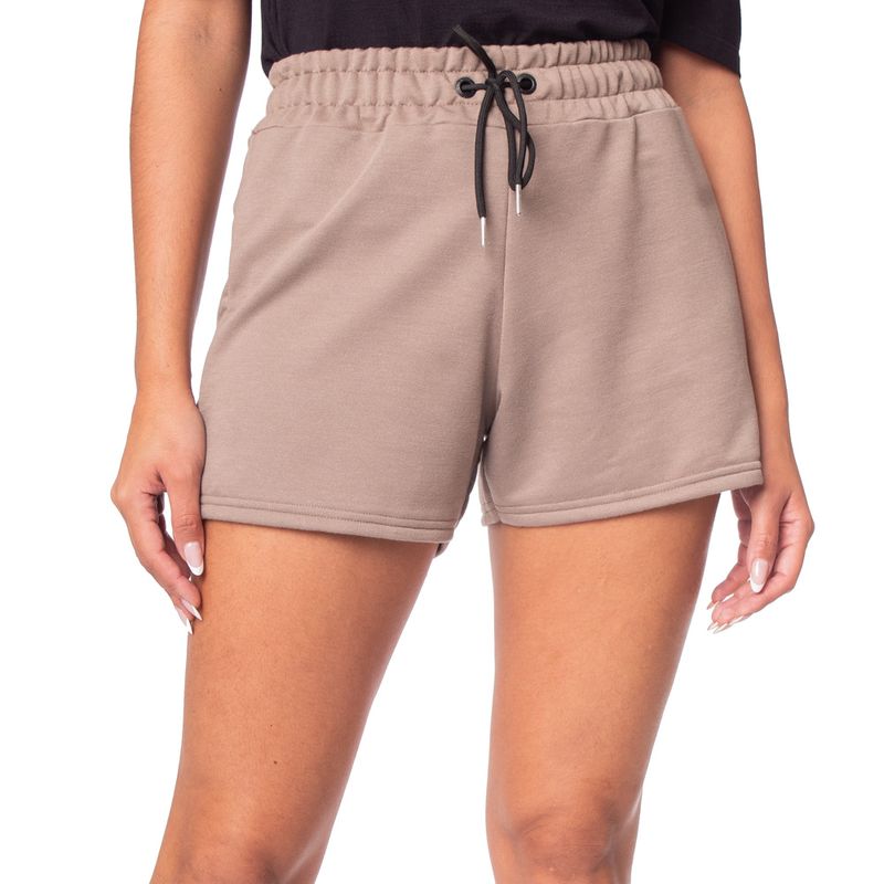 Short Feminino Moletinho Elástico Rose