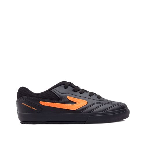 Chuteira Futsal Infantil Topper Dominator III JR Preto/laranja