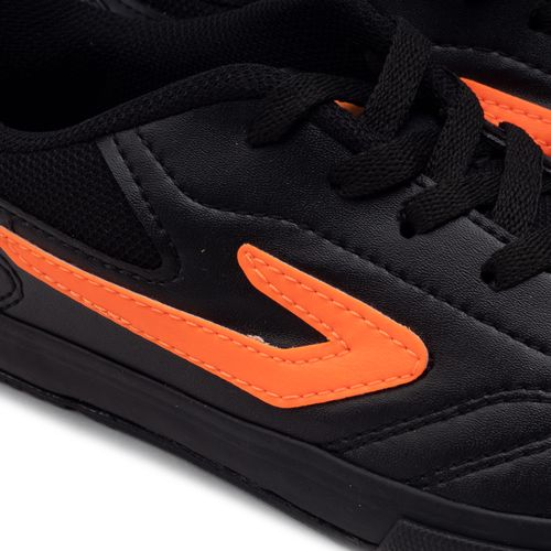 Chuteira Futsal Infantil Topper Dominator III JR Preto/laranja