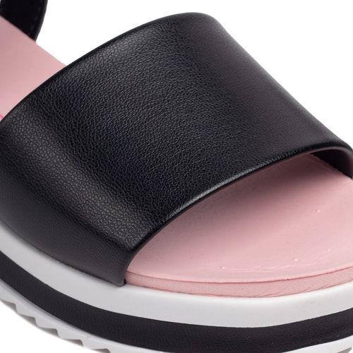 Sandália Infantil Molekinha Flatform Preto