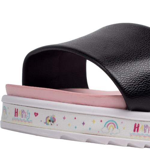 Sandália Infantil Molekinha Bebê Flatform Preto