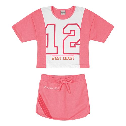 Conjunto Infantil Rovitex Menina Wes Coast Rosa