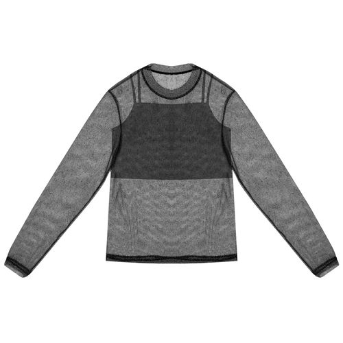 Blusa Juvenil Rovitex Minty com Sobreposição Preto
