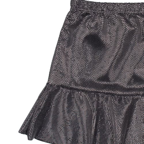 Saia Juvenil Fanikitus Lurex Preto/prata