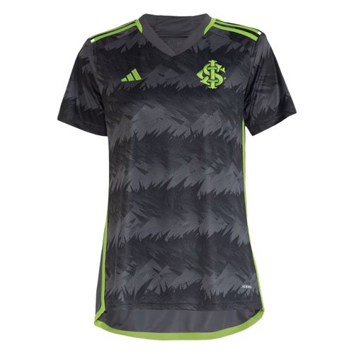 Baby Look Feminina Adidas Internacional III 23/24 Cinza/verde
