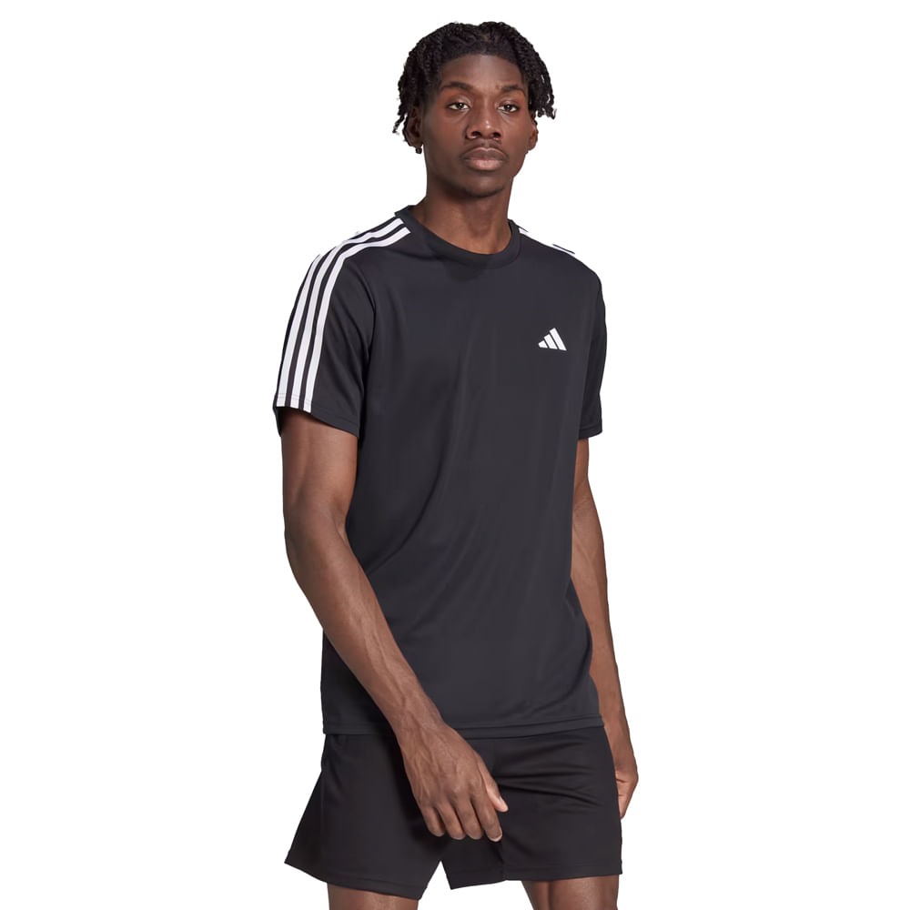 Camisa adidas store preta e dourada