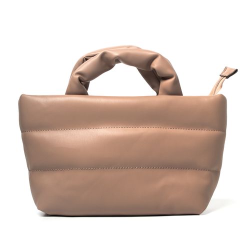 Bolsa Feminina Alnisa Tote Puffer Média Bege