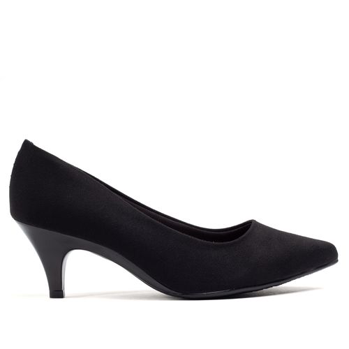 Sapato Scarpin Feminino Beira Rio Camurça Preto